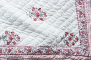 Jaipuri-colcha hecha a mano Reversible con estampado de algodón, colcha hecha a mano de gasa - Product Image 6