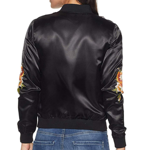 แจ็กเก็ตผ้าซาตินสำหรับผู้หญิงปักได้ตามต้องการแฟชั่นใหม่ - Product Image 2