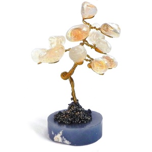 Árbol de la vida de ágata amarilla Natural, ornamento de mesa de cristal curativo, figurita tallada a mano, árbol Solar, decoración artística, regalos - Product Image 1
