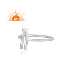 Bague d'espacement en argent Sterling 925, grand choix de pierres, bijoux empilables, vente en gros - Product Image 2