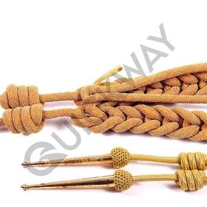 QUICK WAY INDUSTRIES OEM Aiguillette Personalizada de Metal Dorado con Dos Puntas, Cómoda, Venta al por Mayor, Fabricación, Colores de Alambre, Aceptamos Pedidos - Product Image 3