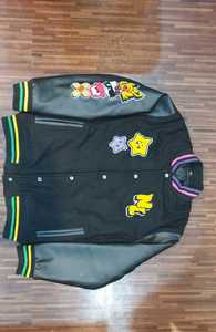 Chaqueta de béisbol Varsity para hombre 100% lana cuero de vaca doble cara cuero con capucha soporte transpirable 8 colores invierno Premium - Product Image 6