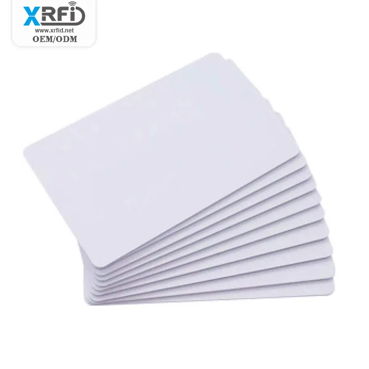 고품질 인쇄할 수 있는 주문을 받아서 만들어진 백색 플라스틱 RFID 공백 카드 NFC 명함
