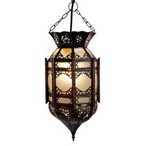 Linterna marroquí para decoración del hogar, lámpara colgante de lujo para decoración interior y exterior, soporte moderno para boda - Product Image 1