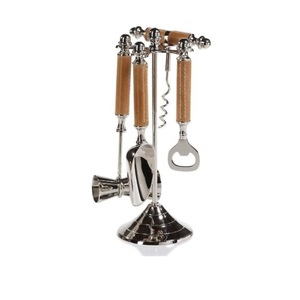 Herramientas de cuero y Metal para Bar, diseño personalizado, clásico, antiguo, decorativo, único, elegante, venta al por mayor, con soporte - Product Image 1