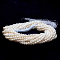 Perles d'eau douce naturelles lisses de 6 mm de qualité supérieure, 13 brins, évaluation par un tiers, Ravab Gems Jewels, fabrication de bijoux