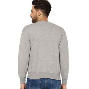 High Quality Polyester/Cotton/Fleece Men's Winter Sweatshirts Comfortable Solid Pattern Puff Printed Logo <b>Washed</b> OEM Supply - Product Image 2