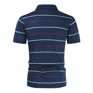 Camiseta de Polo Simple personalizada para hombre, Camisa ajustada negra con logotipo impreso en blanco - Product Image 2