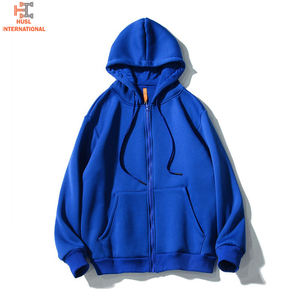 Sudadera con Capucha para Hombre, 100% Algodón de Alta Calidad, Gruesa, con Cierre, Estampado Sólido, Estilo Urbano, Térmica, Transpirable, para Invierno - Product Image 5