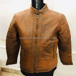 De otoño e invierno de los hombres de alta calidad de moda abrigo de chaqueta de cuero - Product Image 1