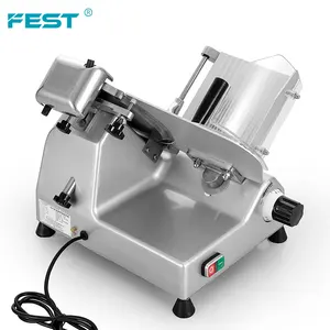 FEST butcher and deli semi automatic meat slicer electric meat slicer machine automatic cold slicer pork skin cutter