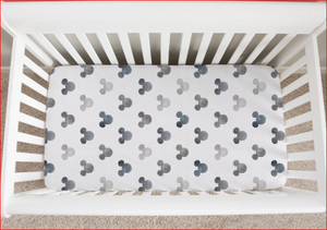 <b>Printed</b> Knitted Muslin Crib <b>Sheet</b> for Baby Bedding - Product Image 2