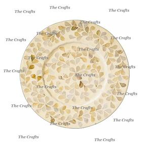 Assiette de présentation ronde en bois et en bois de chêne de qualité supérieure pour la maison, l'hôtel et les mariages - Product Image 6