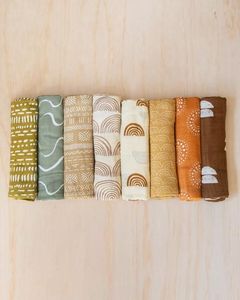 <b>Baby</b> <b>Muslin</b> Swaddle Blankets Neutral Printed <b>Baby</b> Shower Gift Custom 100% Organic Cotton - Product Image 3