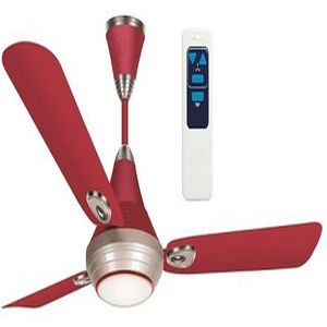 Ventilador de techo de la mejor calidad | REVE ventilador de techo con luz LED, rojo vino, dorado, con mando a distancia, garantía: 2 años - Product Image 1