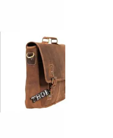 Sac en cuir de base pour ordinateur portable pour hommes, sacoche extra forte, de bureau de styliste,