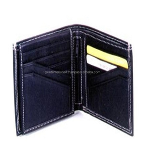 Élégant portefeuille en cuir Noir pour hommes - Product Image 1