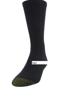 Calcetines atléticos de equipo de algodón para hombre, cierre de tirón, pie acolchado completo y comodidad suave, stock barato, existencias de ropa de moda - Product Image 2