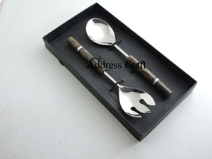 2025 cuillères à salade en bois à la mode outils de qualité articles fiables ensemble de serveurs à salade outils à salade de qualité supérieure ustensiles de cuisine - Product Image 2