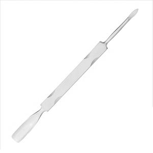 Empujador de uñas de acero inoxidable de doble cara, raspador y removedor de cutículas, herramienta de manicura y pedicura, Lima de pies para uso profesional - Product Image 4