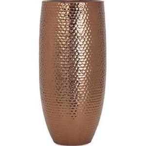 Florero de aluminio y metal de diseño moderno con pieza decorativa grande y elegante de tamaño L martillado para decoración del hogar - Product Image 2