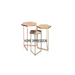 New Antique Top Metal Side Slim Nesting <b>Tables</b> Corner Metal Luxury <b>Tables</b> <b>for</b> Restaurants & Hotels Suppliers at Reasonable Price - Product Image 4