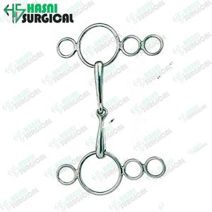 Horse Gag Bit Multi Color Loose <b>Ring</b> Tack Equestrian Bits Rainbow <b>Stainless</b> <b>Steel</b> by Hasni Surgical - Product Image 3