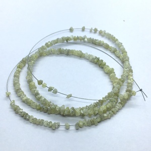 Cuentas ásperas sueltas con forma de Rondelle sin cortar de diamante amarillo claro natural, cuentas de piedra multicolor por hebra - Product Image 2