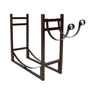 Porte-bûches en fer au design classique, taille et forme personnalisées, pour foyer, utilisation intérieure et extérieure - Product Image 4