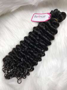 Conjunto de paquetes y Frontal profundo ondulado vietnamita virgen de alta calidad pelo Remy en el precio al por mayor para las mujeres negras - Product Image 3