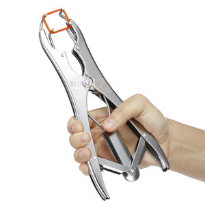 Pinza Elastradora de Alta Resistencia con Tecnología Quirúrgica de Punta Cerrada para Castración sin Sangre de Ovejas y Cabras, Aplicador de Anillos de Goma Veterinario - Product Image 1