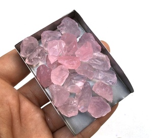 Bénédiction Way perles 10 pièces naturel brut non traité Rose Quartz pierre précieuse Rose cristaux vente en gros - Product Image 1