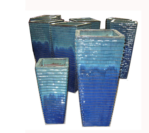 Cao Vòng Màu Xanh Lá Cây Gốm Chậu Hoa Bộ 3-Thân Thiện Với Môi Bền Trong Nhà/Ngoài Trời Trồng Cho Nhà Hàng - Product Image 6