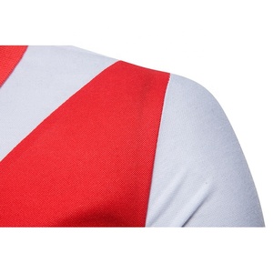 Polo a rayas 100% de algodón para hombre, camisa de manga corta con cuello vuelto, ajustada, informal, de negocios, de verano, alta calidad - Product Image 4