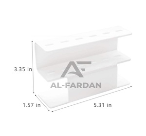 White Color Plastic Acrylic Display Stand for <b>Tweezers</b> and Black Color Slanted Eyebrow Extension <b>Tweezers</b> With Private Label - Product Image 4