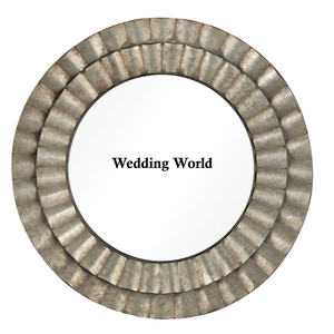 Miroir mural galvanisé Forme ronde Miroir de designer fait à la main Excellente qualité Miroir mural de luxe fait à la main en gros - Product Image 6