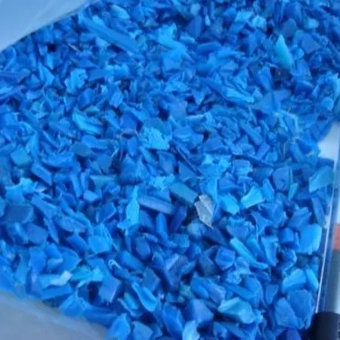 HDPE-tambor azul, desecho, molienda