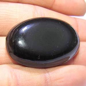 Cabujón ovalado pulido liso de piedras preciosas sueltas de obsidiana de alta calidad para la fabricación de joyas, calidad increíble Natural - Product Image 2