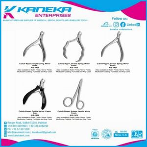 Pince à ongles professionnelle de manucure à cuticules en acier inoxydable de meilleure qualité Top vente avec Logo de marque personnalisé gravé au Laser - Product Image 6