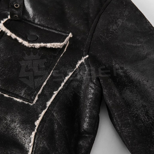 แจ็กเก็ตหนังแท้สำหรับผู้ชายผ้าแคนวาสกันน้ำใส่ได้ระบายอากาศได้ดีเป็นมิตรกับสิ่งแวดล้อมสำหรับสวมใส่ในฤดูหนาว - Product Image 5