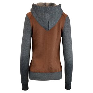 Veste à capuche molletonnées pour femmes, de base, fermeture éclair, coupe ajustée - Product Image 5