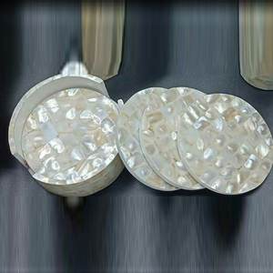 Artículos de fiesta y posavasos de piedra MOP/para soporte y posavasos de color natural para soporte de forma cuadrada y posavasos de forma redonda con venta - Product Image 6