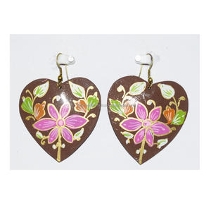 Multicolor Flowers Heart <b>Earrings</b> Jewelry High Quality Resin top rated <b>stud</b> <b>earrings</b> Women Trendy Flower Printed Heart <b>Earrings</b> - Product Image 4