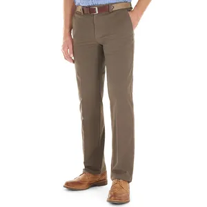 Wholesale custom slim fit durable chino pants low price OEM service gold supplier professional chino trousers