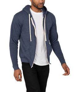 Men's Anti-Wrinkle Lined Zippered Fleece <b>Hoodie</b> Sweatshirt with Custom Print-OEM Streetwear Style - Product Image 2