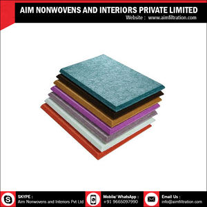 Panneaux acoustiques insonorisants en feutre PET polyester haute densité décoratifs écologiques de l'exportateur indien - Product Image 2