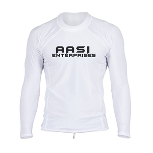 Rashguard de compression unisexe à manches longues, coupe performance, personnalisable en couleur et logo / Matière nylon - Product Image 1