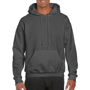 Sudadera con capucha gris Plain Solid Pullover Hoodie Loose Fit - Product Image 1