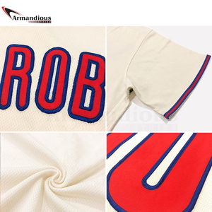 Maillot de Baseball pour hommes, vierge ou uni, sur mesure, respirant, bon marché, vente en gros, nouvelle collection - Product Image 3