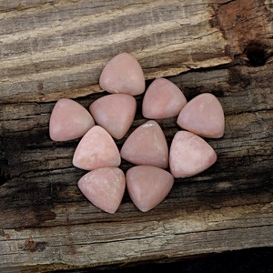 Pierre précieuse naturelle Cabochon en vrac coupe trillion en forme d'opale rose très abordable fabrication de bijoux grossiste pierre - Product Image 5